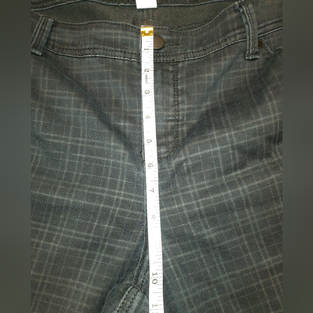 Torrid Black/Gray Plaid Jeans 20R - Picture 8 of 12